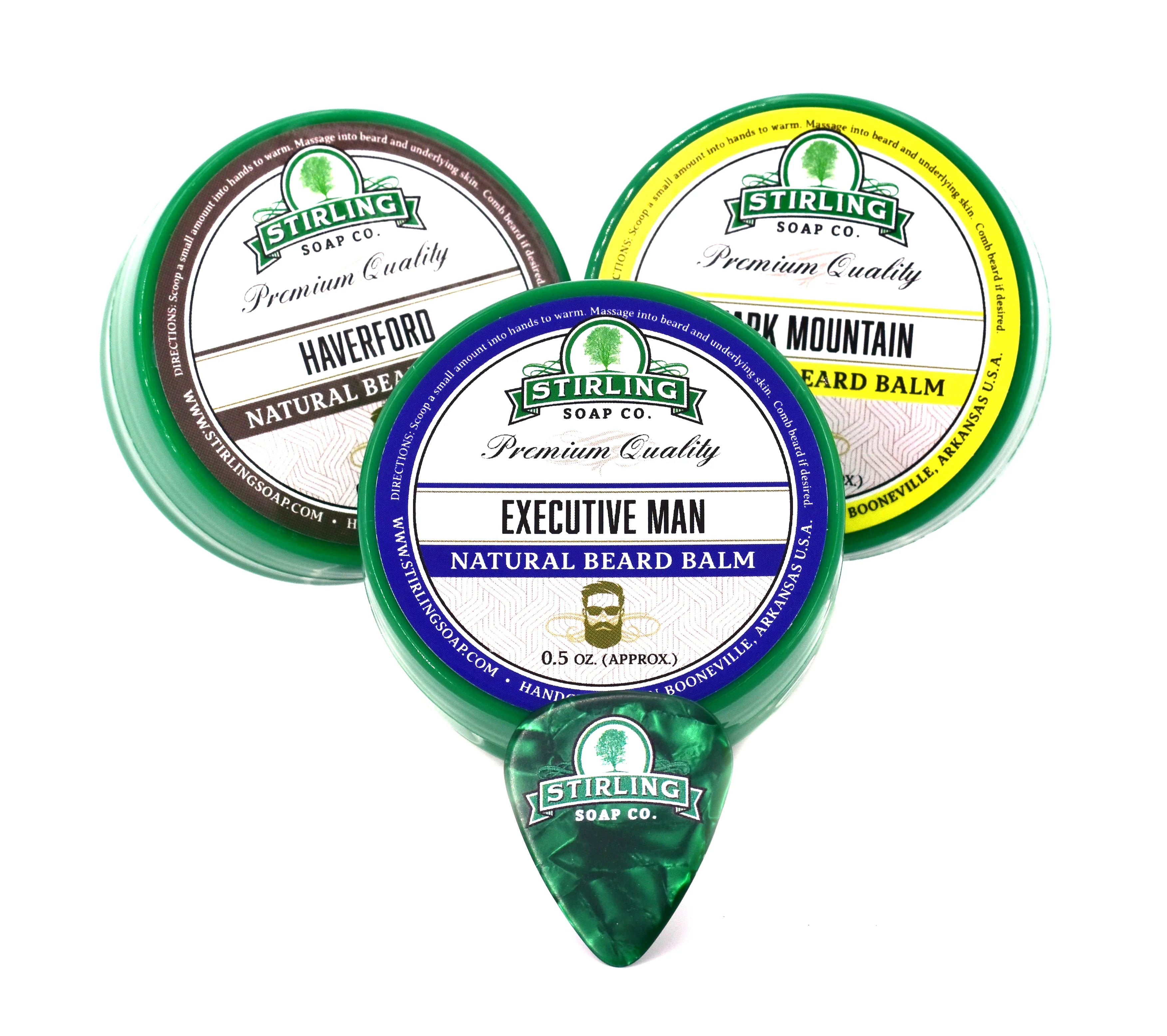 Beard Balm - Sample Pack of 3 (1/2oz Jars)