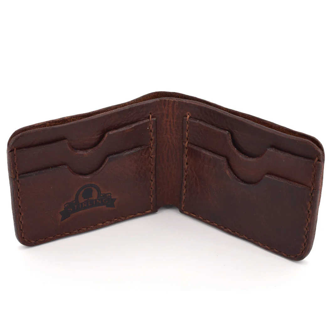 Bi-Fold Wallet (Brown Threading) - Image 3