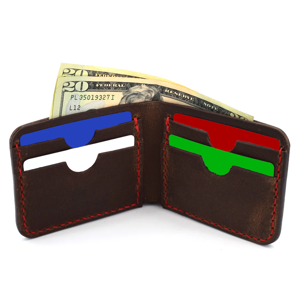 Bi-Fold Wallet (Red Threading) - Image 4