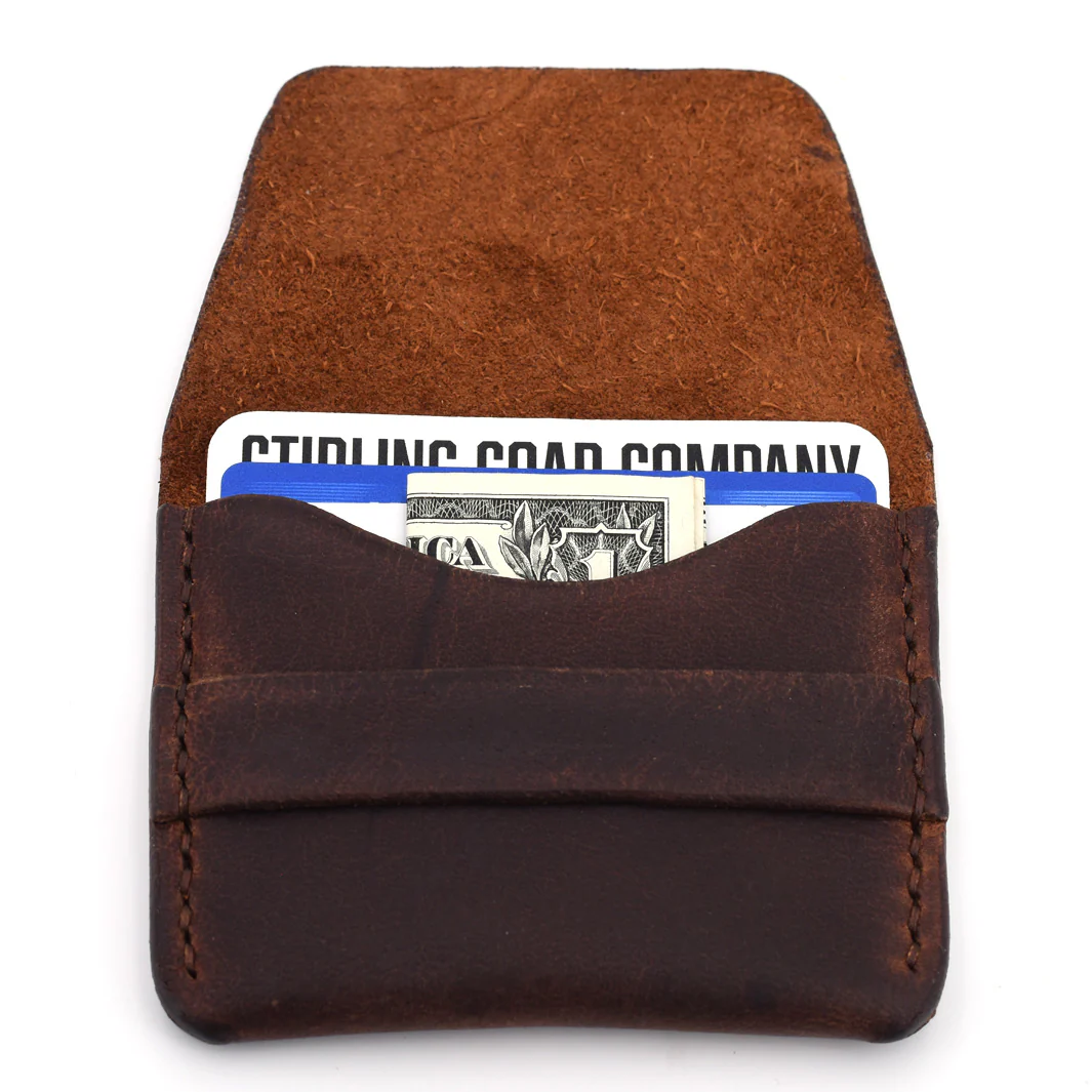 Flap Wallet (Brown Threading) - Image 4