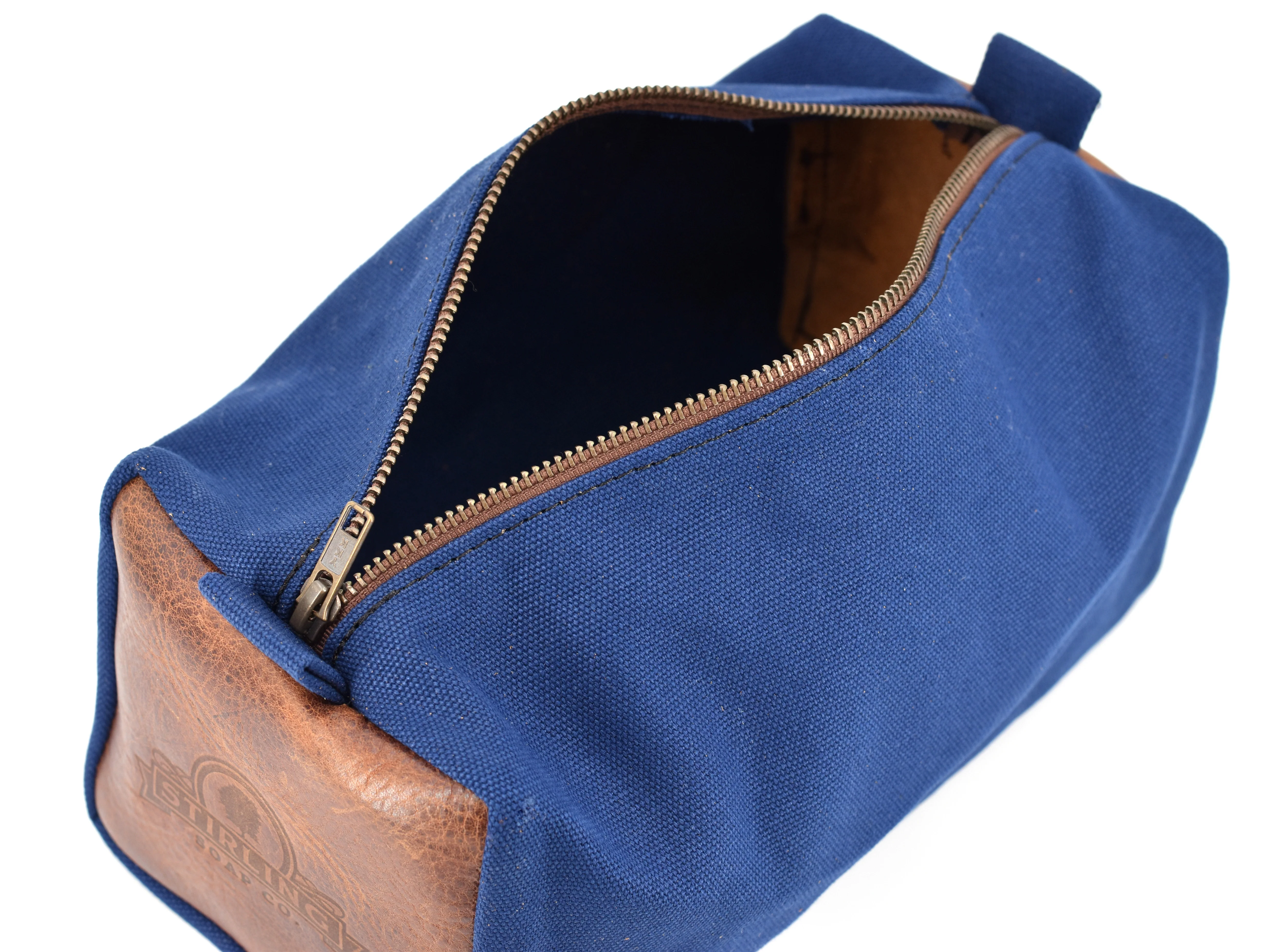 Water-Resistant Canvas/Premium Leather - Dopp Kit - Image 3