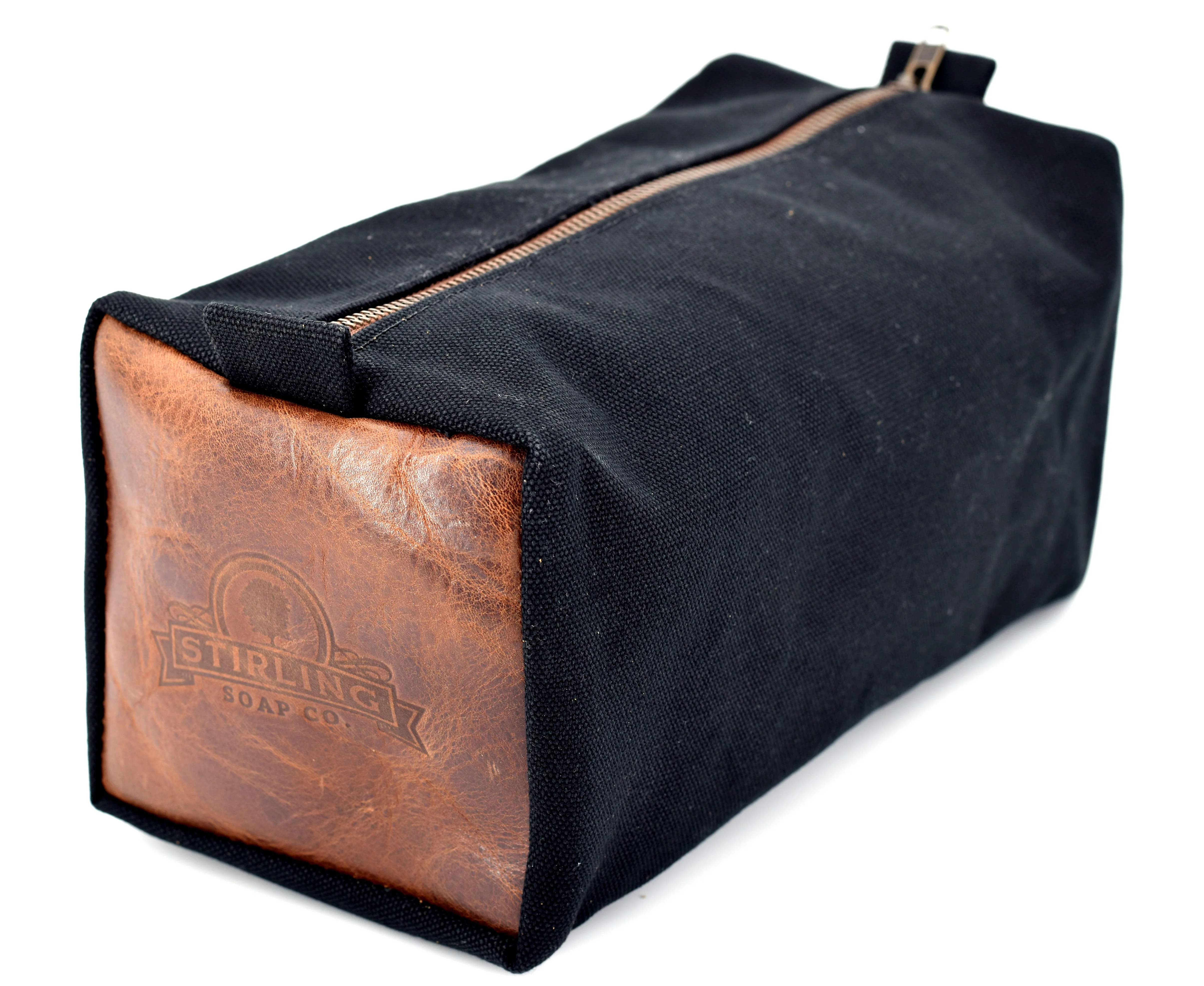 Water-Resistant Canvas/Premium Leather - Dopp Kit - Image 4