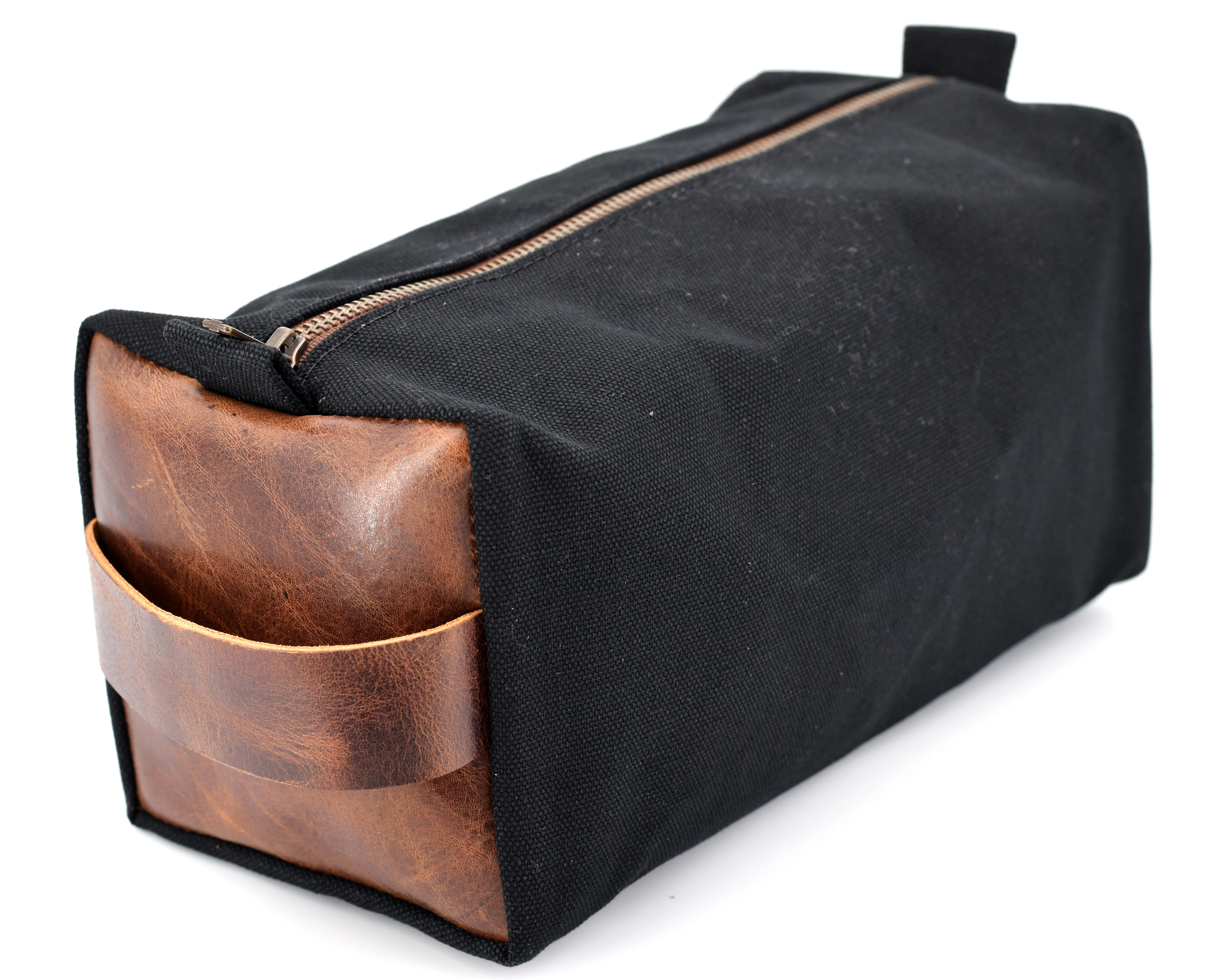 Water-Resistant Canvas/Premium Leather - Dopp Kit - Image 5