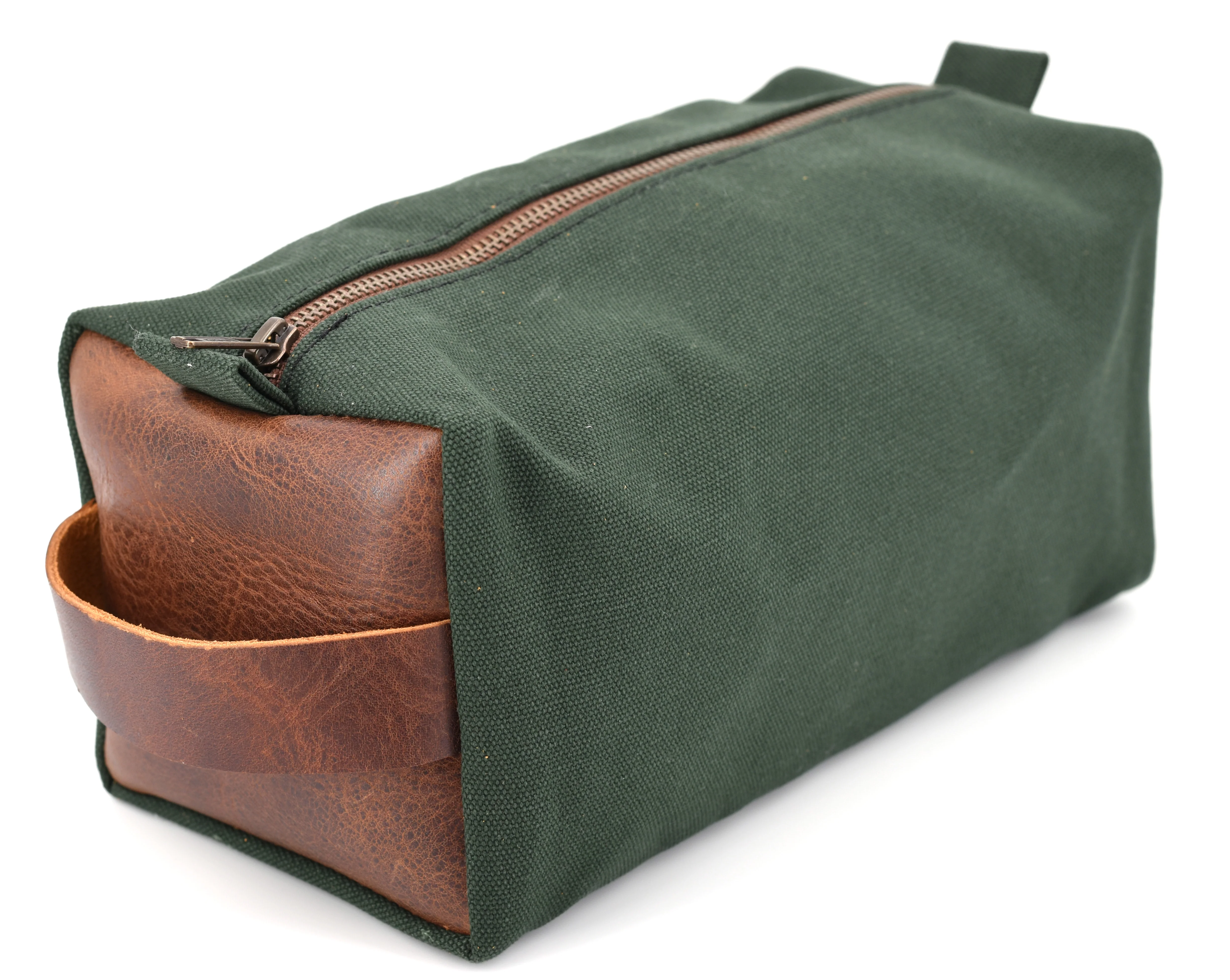 Water-Resistant Canvas/Premium Leather - Dopp Kit - Image 8