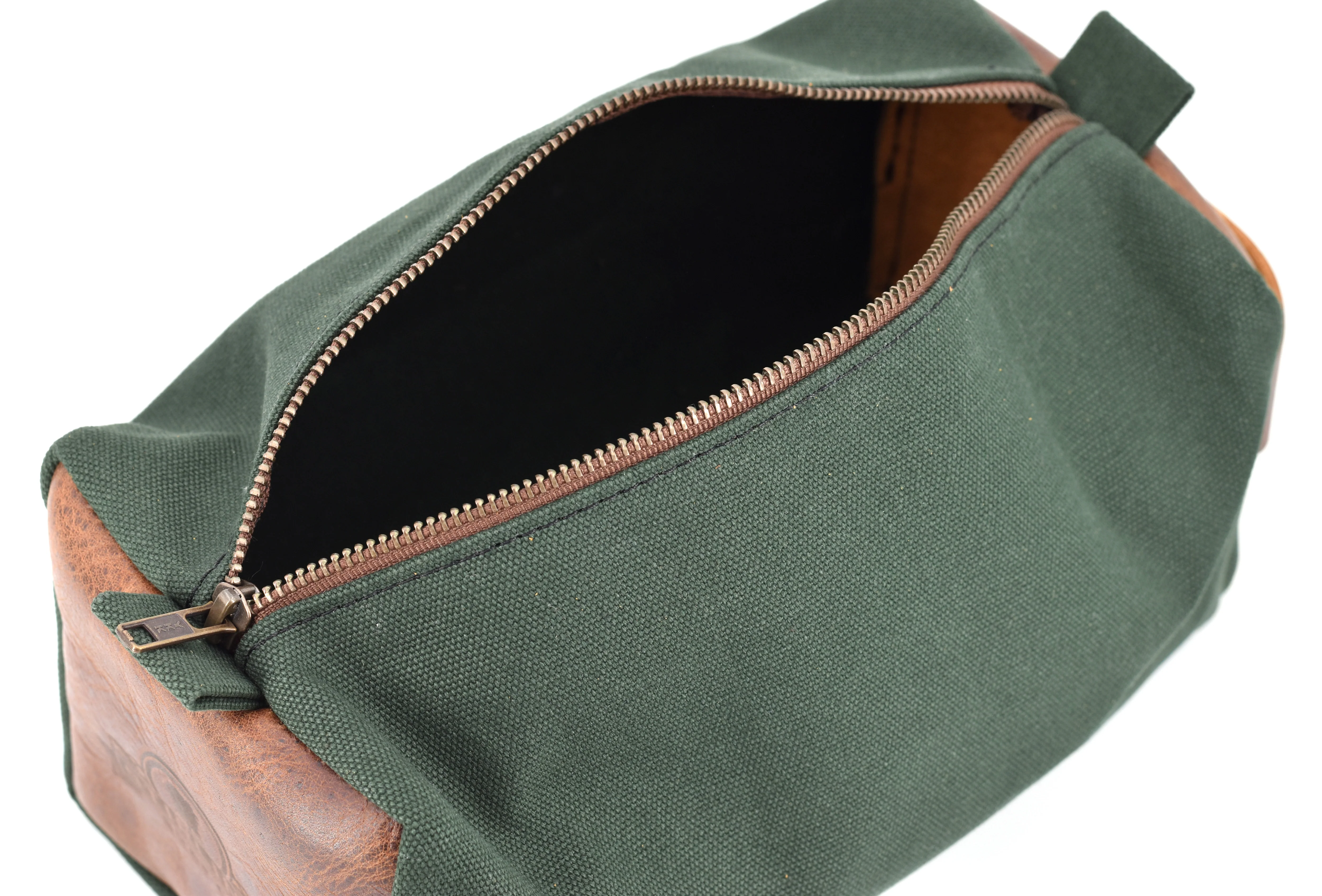 Water-Resistant Canvas/Premium Leather - Dopp Kit - Image 9